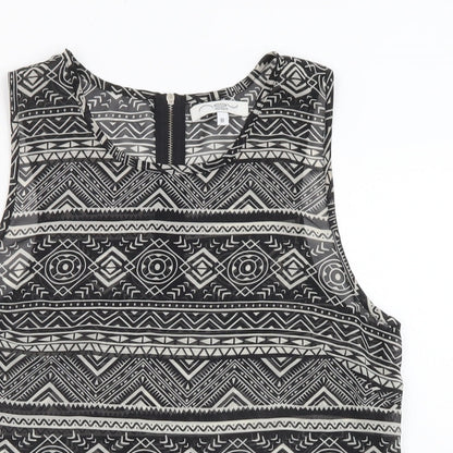 Womens UK Size 10 New Look Black Basic Tank