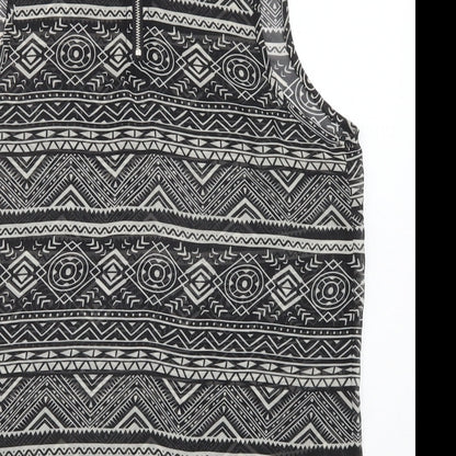 Womens UK Size 10 New Look Black Basic Tank