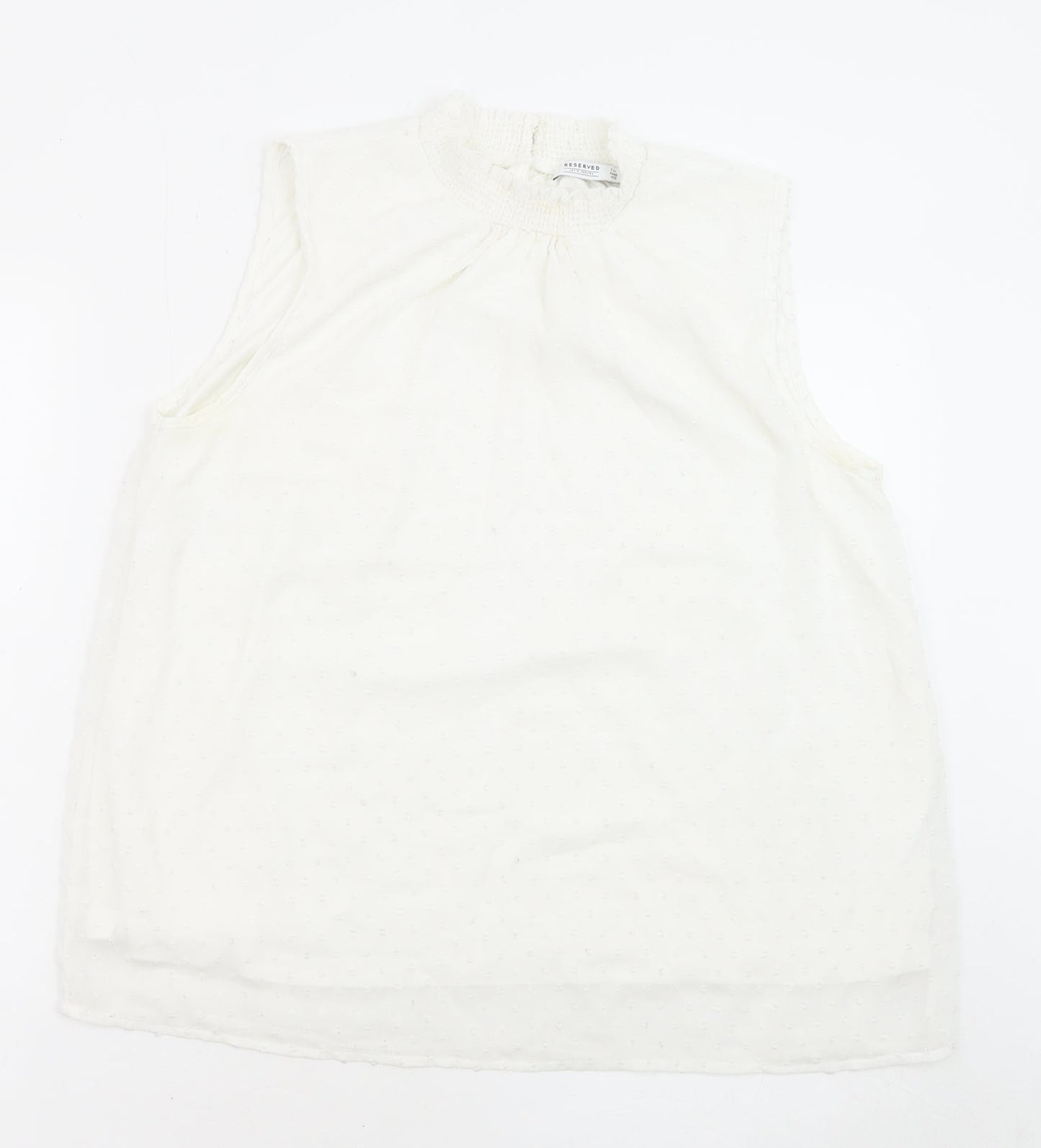 Womens UK Size 12 RESERVED White Basic Blouse