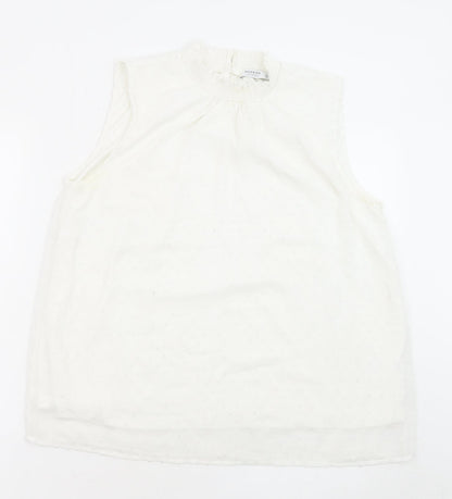 Womens UK Size 12 RESERVED White Basic Blouse