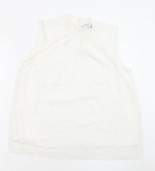 Womens UK Size 12 RESERVED White Basic Blouse