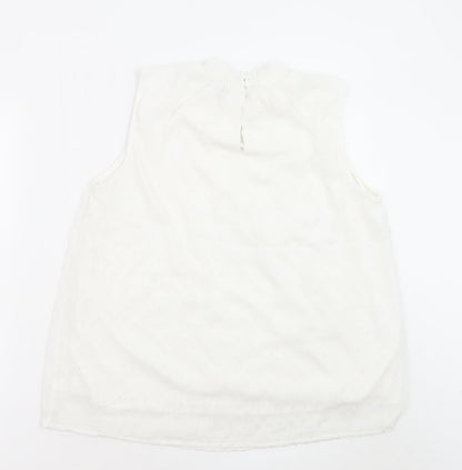 Womens UK Size 12 RESERVED White Basic Blouse