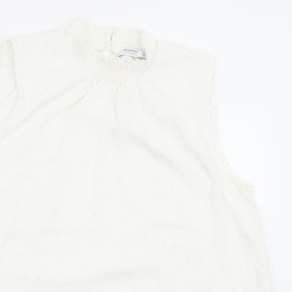 Womens UK Size 12 RESERVED White Basic Blouse