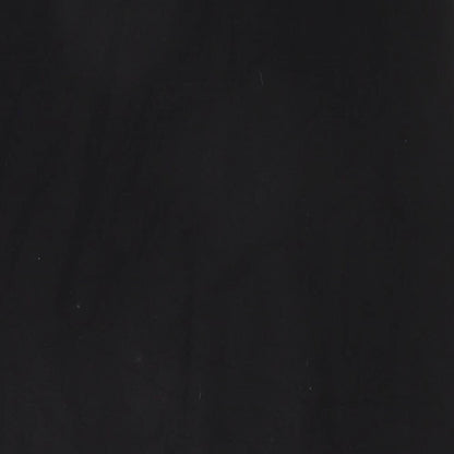 Divided Womens Black Cotton Straight & Pencil Skirt Size L Zip