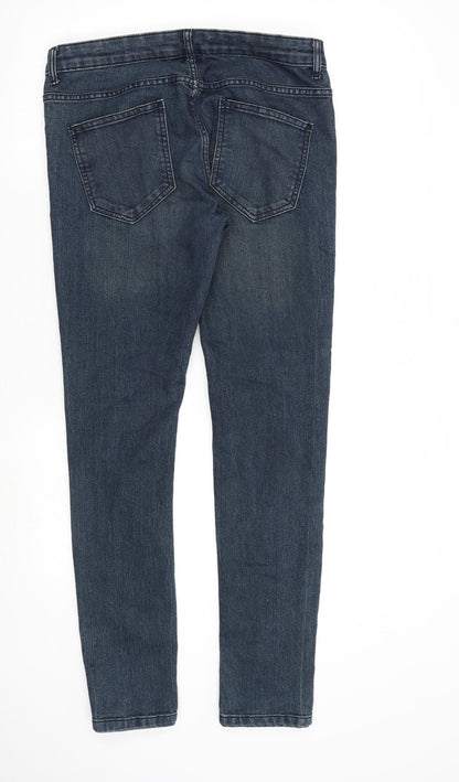 Denim & Co. Mens Blue Cotton Skinny Jeans Size 34 in L32 in Regular Zip