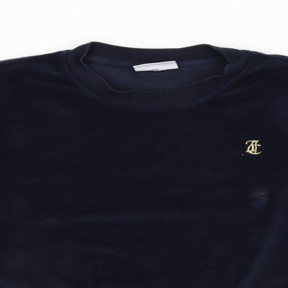 Juicy Couture Womens Blue Polyester Pullover Sweatshirt Size M Pullover