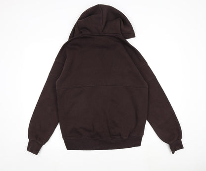 River Island Womens Brown 100% Cotton Pullover Hoodie Size XS Pullover
