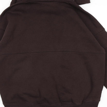 River Island Womens Brown 100% Cotton Pullover Hoodie Size XS Pullover