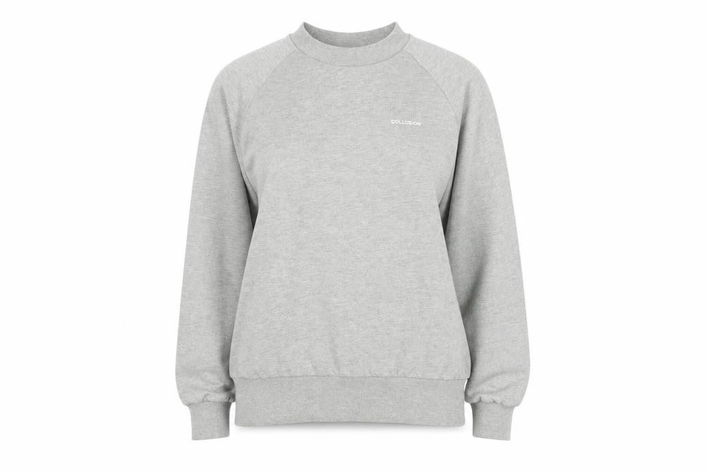 Collusion Womens Green Cotton Pullover Sweatshirt Size 8 Pullover