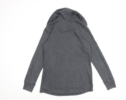 Gap Womens Grey Polyester Full Zip Hoodie Size XS Zip