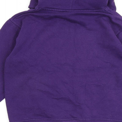 Capital London Womens Purple 100% Cotton Pullover Hoodie Size XS Pullover