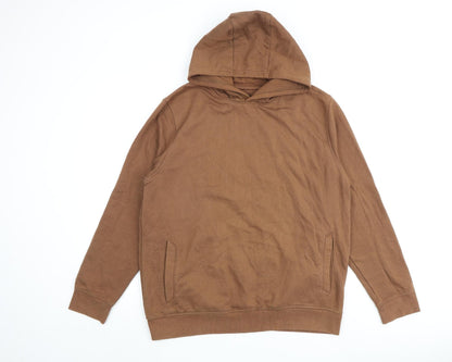 Mens UK Size L Burton Brown Pullover Hoodie