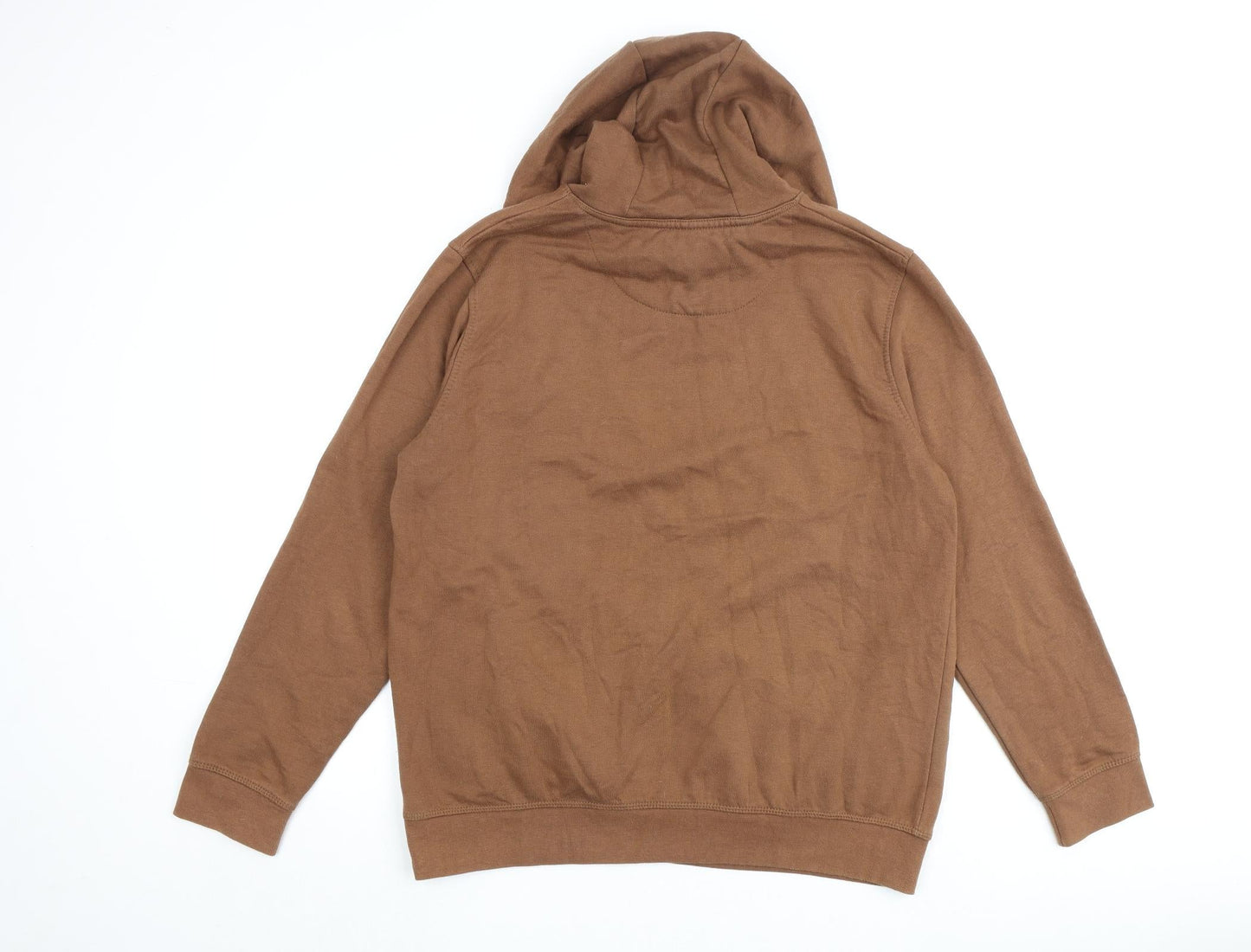 Mens UK Size L Burton Brown Pullover Hoodie