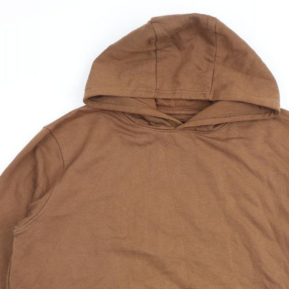 Mens UK Size L Burton Brown Pullover Hoodie