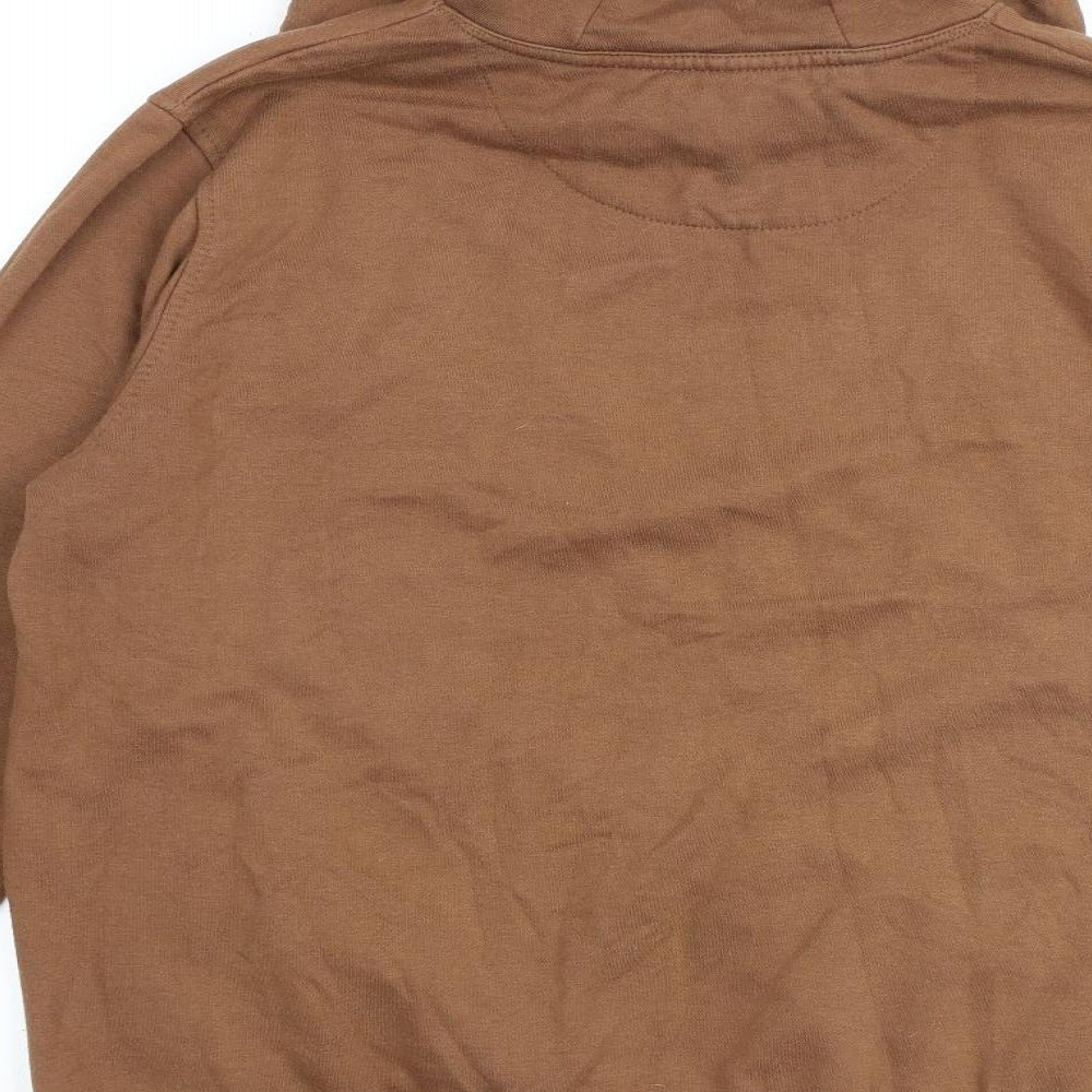 Mens UK Size L Burton Brown Pullover Hoodie