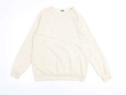 Womens UK Size S NEXT Ivory Pullover Sweatshirt