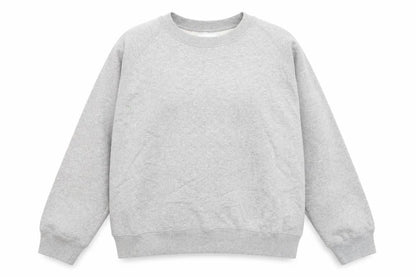 Liquid Womens Grey Cotton Pullover Sweatshirt Size L Pullover