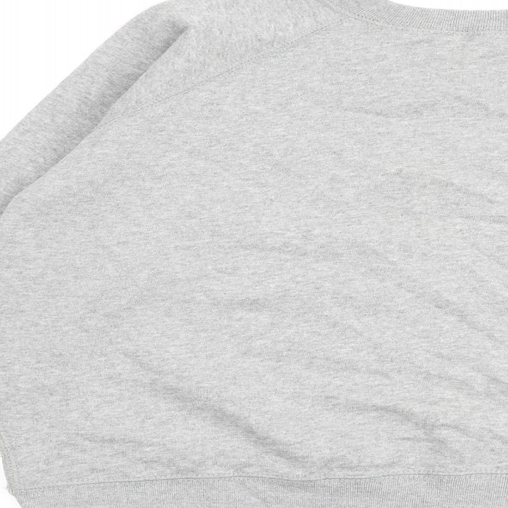 Liquid Womens Grey Cotton Pullover Sweatshirt Size L Pullover