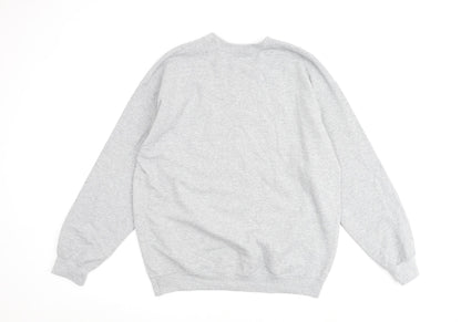 Lydia Lovegrove Womens Grey Cotton Pullover Sweatshirt Size L Pullover