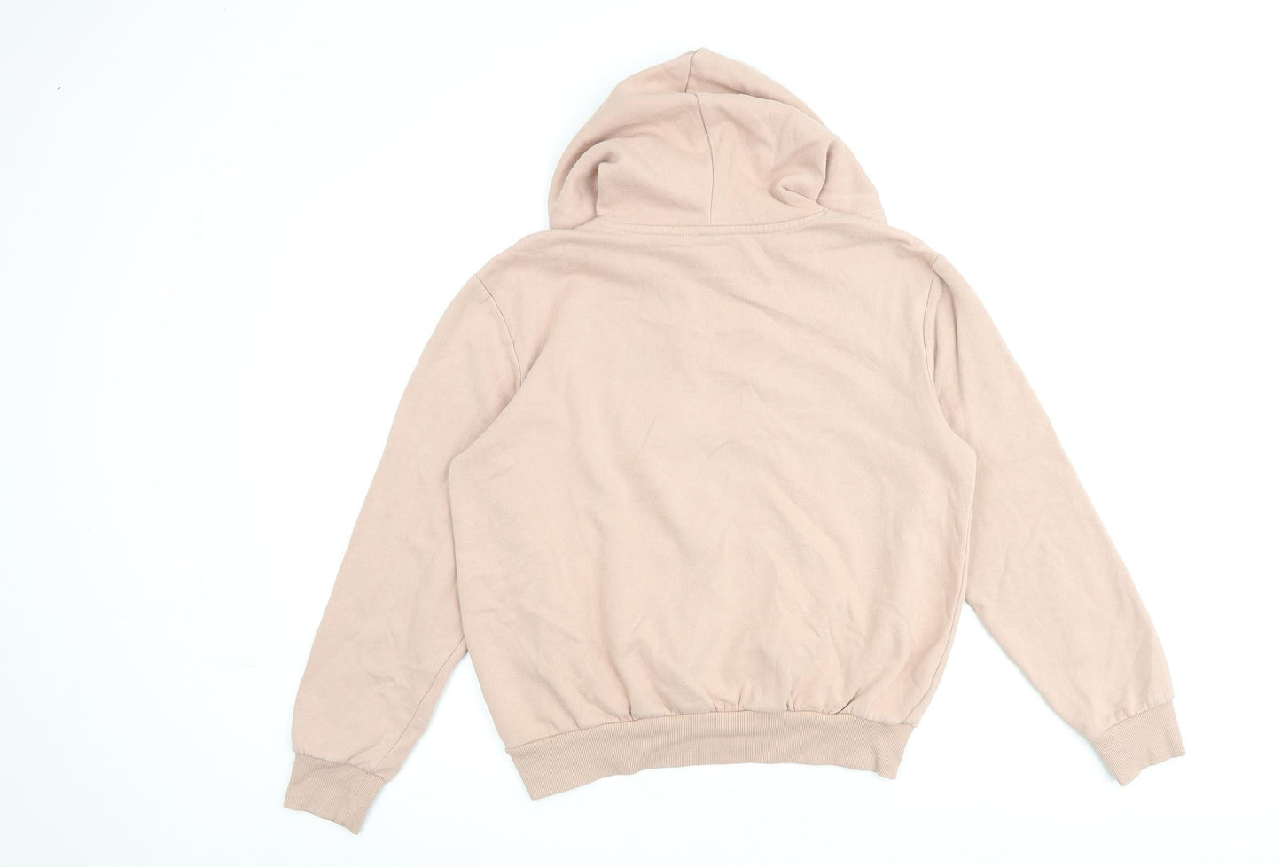 H&M Womens Pink Cotton Pullover Hoodie Size S Pullover