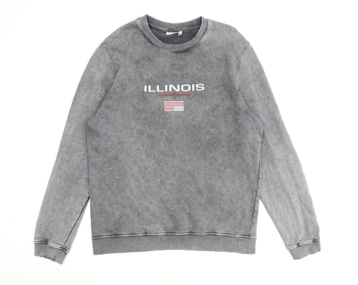 Mens UK Size M ASOS Grey Pullover Sweatshirt