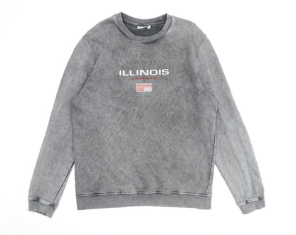 Mens UK Size M ASOS Grey Pullover Sweatshirt