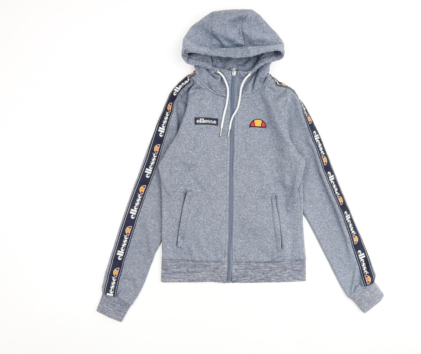 ellesse Womens Blue Polyester Full Zip Hoodie Size 4 Zip