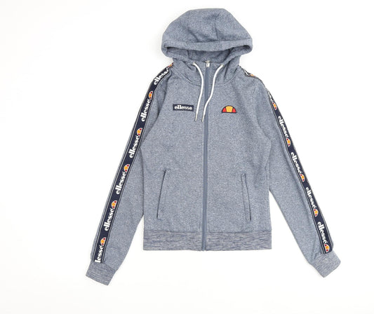 ellesse Womens Blue Polyester Full Zip Hoodie Size 4 Zip