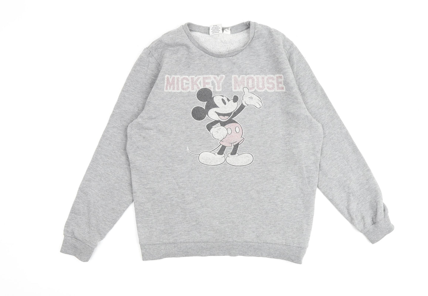 Womens UK Size 10 Disney Grey Pullover Sweatshirt