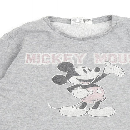 Womens UK Size 10 Disney Grey Pullover Sweatshirt
