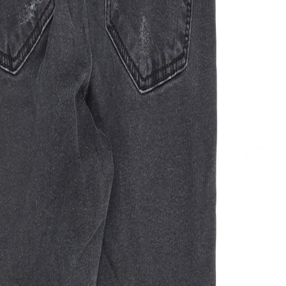 Topshop Womens Grey Cotton Skinny Jeans Size 26 in L34 in Regular Zip