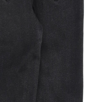 Zara Womens Black Cotton Skinny Jeans Size 10 L27 in Regular Zip