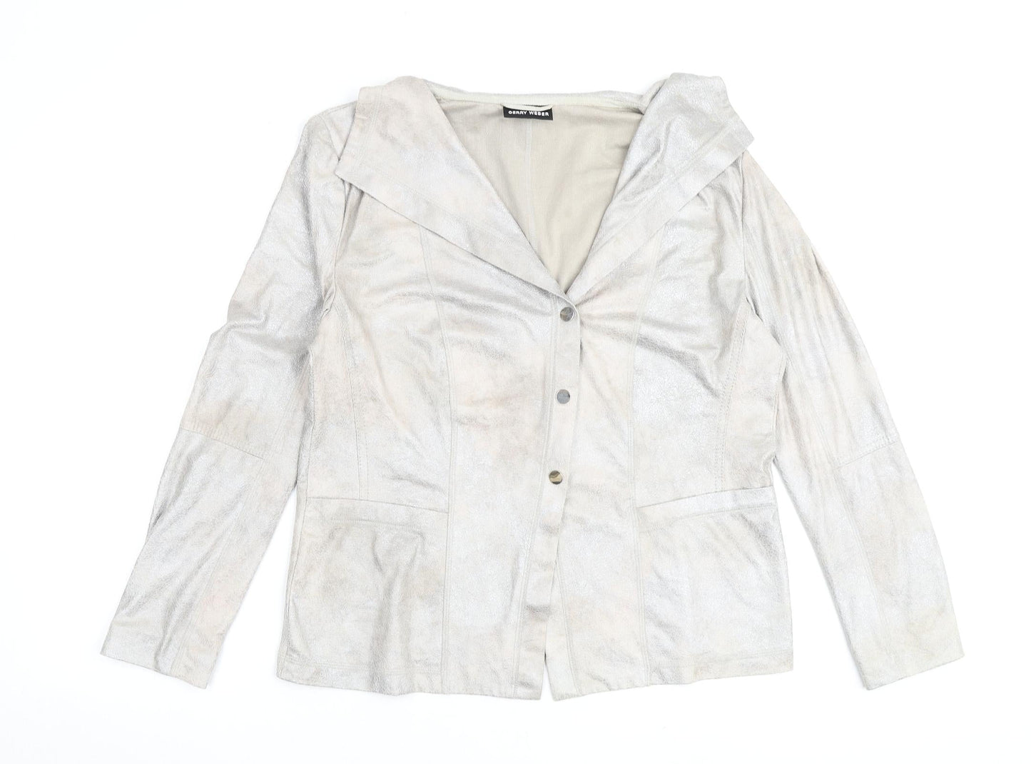 Gerry Womens Silver Jacket Size 16 Snap