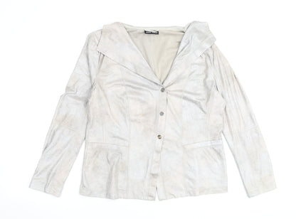 Gerry Womens Silver Jacket Size 16 Snap