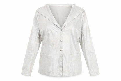 Gerry Womens Silver Jacket Size 16 Snap