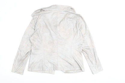 Gerry Womens Silver Jacket Size 16 Snap