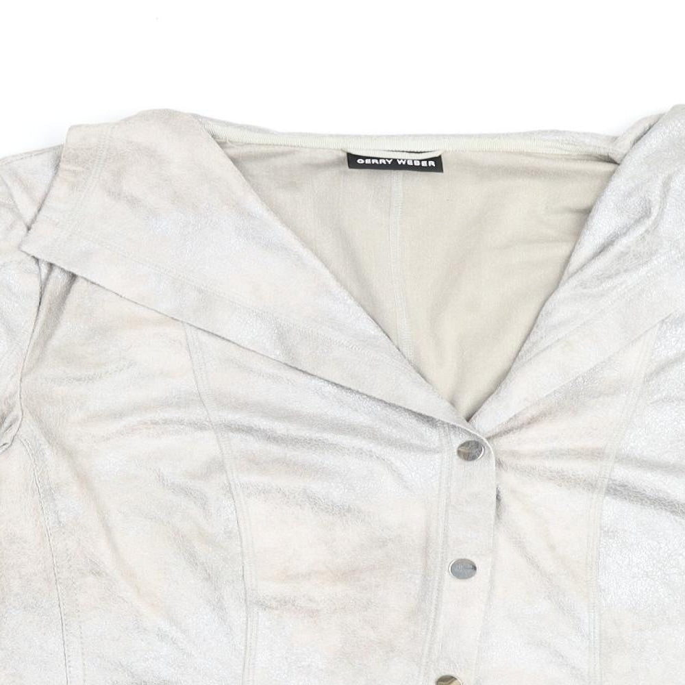 Gerry Womens Silver Jacket Size 16 Snap
