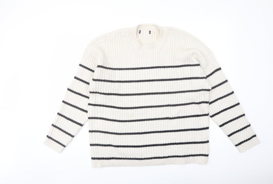 Womens UK Size L Marks and Spencer Ivory Pullover Jumper