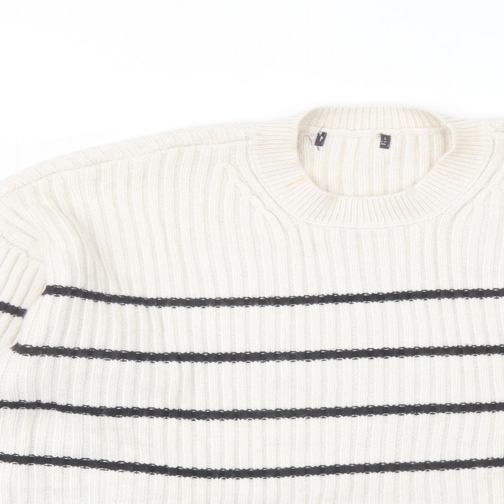 Womens UK Size L Marks and Spencer Ivory Pullover Jumper