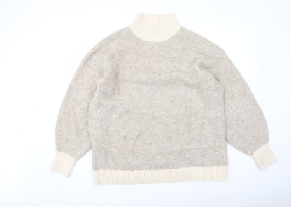 Womens UK Size L Marks and Spencer Beige Pullover Jumper