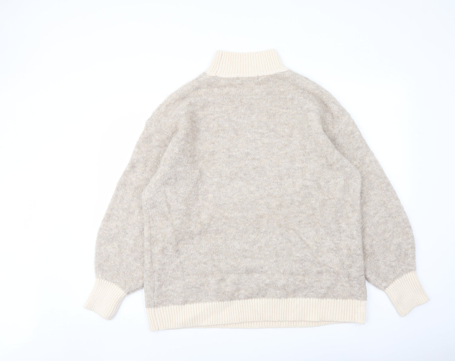 Womens UK Size L Marks and Spencer Beige Pullover Jumper