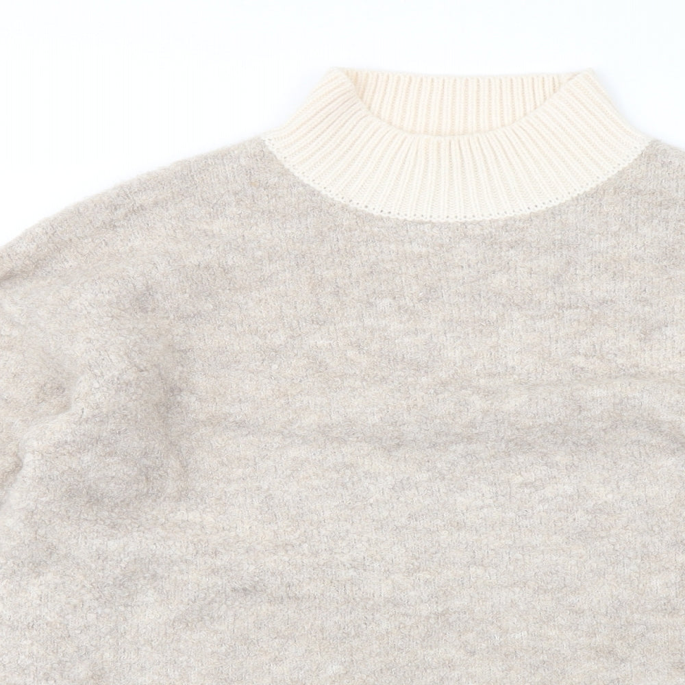 Womens UK Size L Marks and Spencer Beige Pullover Jumper