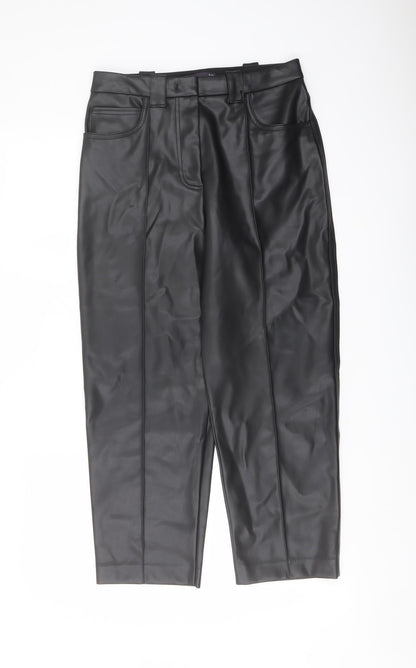 Womens UK Size 10 Marks and Spencer Regular Fit  Black Trousers