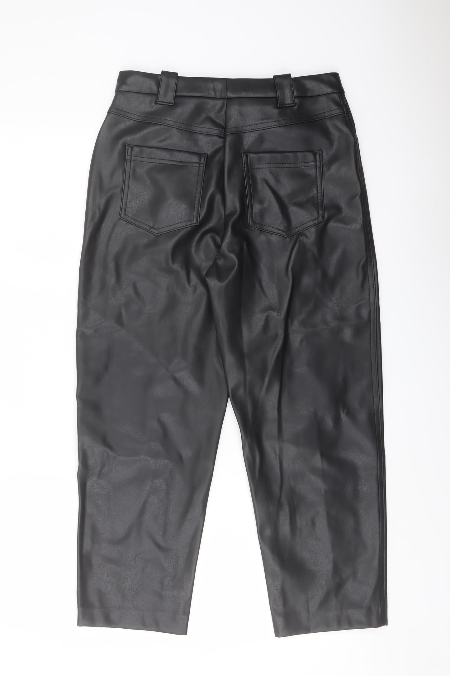 Womens UK Size 10 Marks and Spencer Regular Fit  Black Trousers