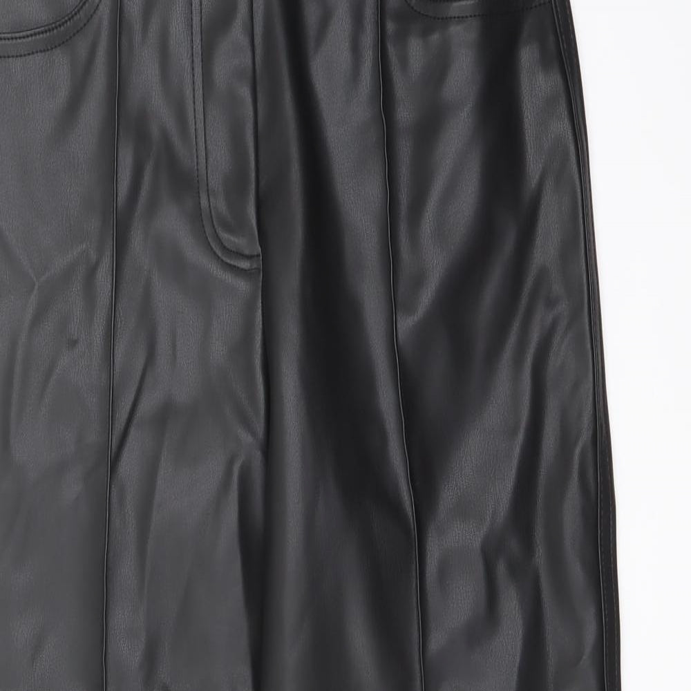 Womens UK Size 10 Marks and Spencer Regular Fit  Black Trousers