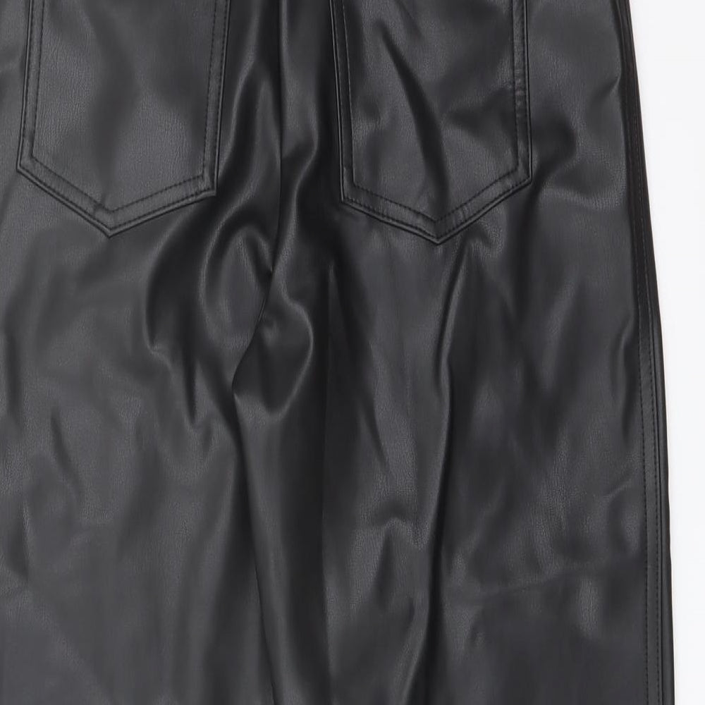Womens UK Size 10 Marks and Spencer Regular Fit  Black Trousers