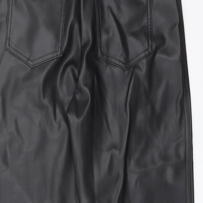 Womens UK Size 10 Marks and Spencer Regular Fit  Black Trousers