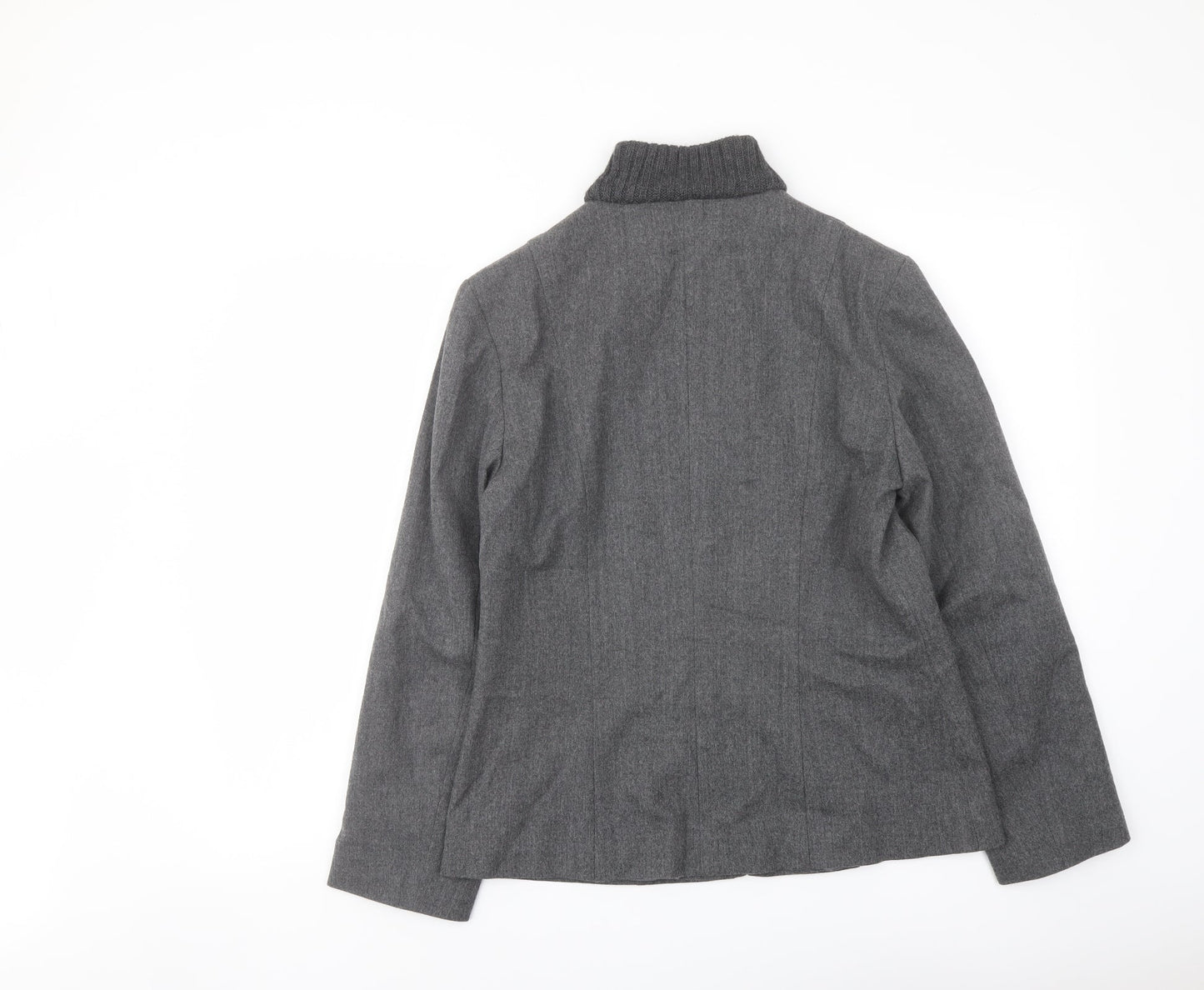 Autograph Womens Grey Jacket Blazer Size 14 Zip