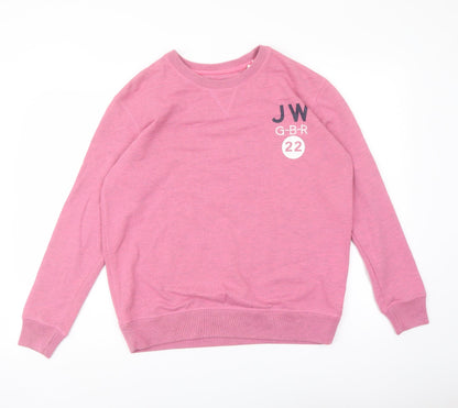 Womens UK Size 6 Jack Wills Pink Pullover Sweatshirt