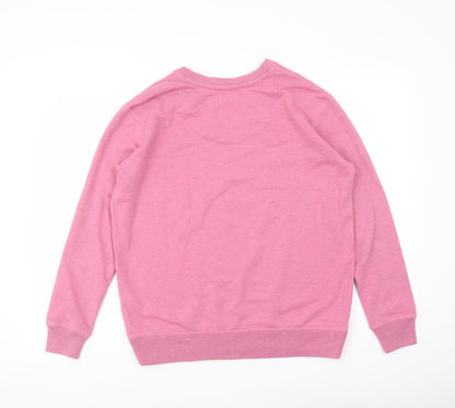 Womens UK Size 6 Jack Wills Pink Pullover Sweatshirt